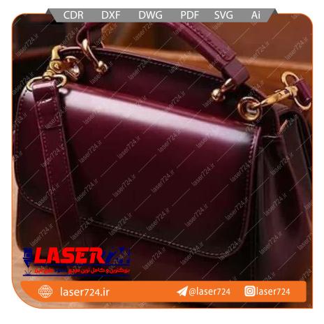 تصویر طرح الگو چرمی کیف سر دوشی #1